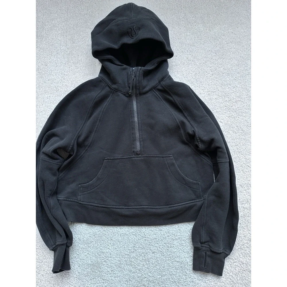 Lululemon Scuba Oversized Half-Zip Hoodie XS/S Black